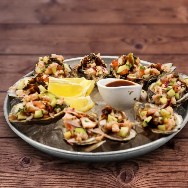 Oyster with Ceviche.